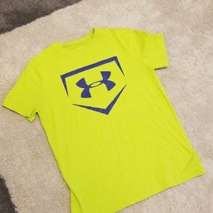 Nice boys green & blue under armour tee